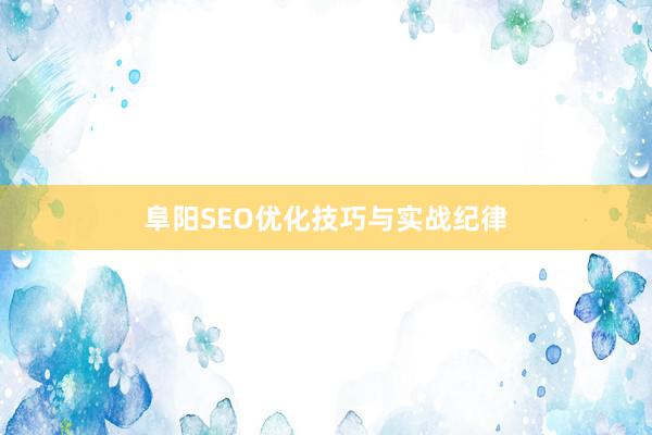 阜阳SEO优化技巧与实战纪律